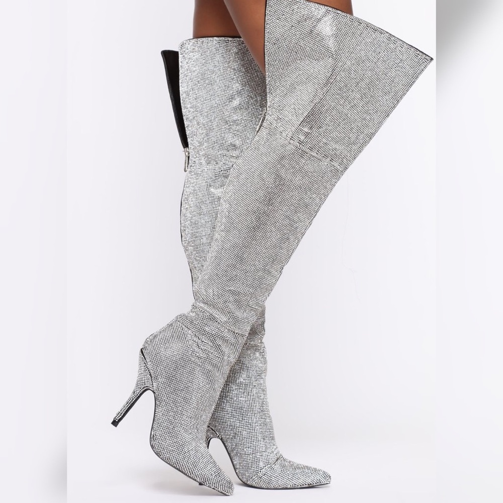 Star Of All Shows Boot - Silver